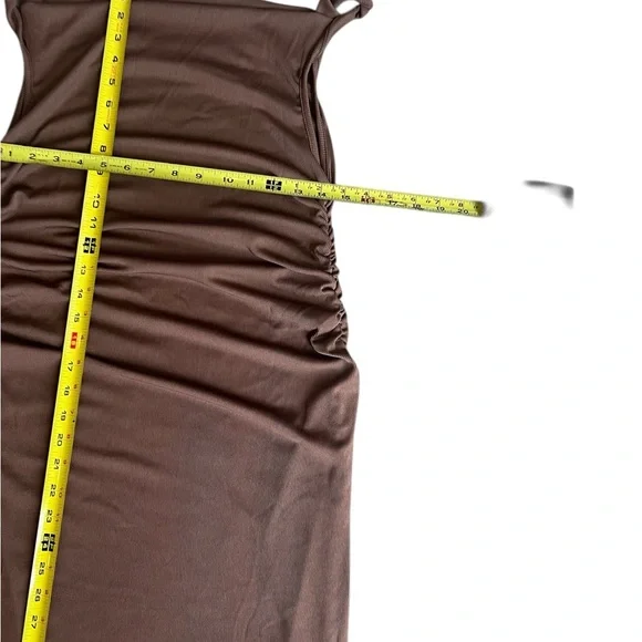 Caramel Cowl Neck Maxi Slip Dress  NWOT - Picture 6 of 7